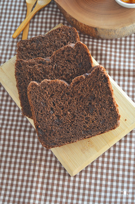 Pan de chocolate en panificadora